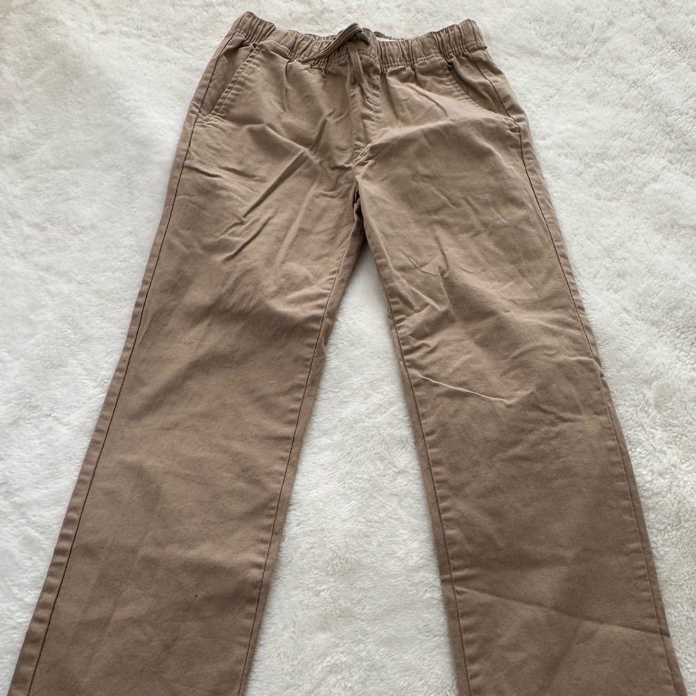 Old Navy  Built In Flex Pants Boys XL 14-16 Khaki Elastic Waist